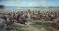 1807年6月2日のヴィクトル・マズロフスキー軍事戦争におけるロシアのライプ衛兵の突撃